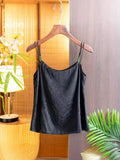 Style Retro Jacquard Black Sling Vest Girl 2024 New Summer New Chinese Style Suit-Outfit
