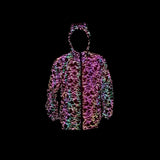 2024 New Lightning Colorful Reflective Sunscreen Clothing Thin Jacket Men And Women's Outdoor Hooded Skin Clothing Jacket-Outfit
