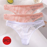 Sexy Panties Women G-String Thong Lace Underwear Pantys Low-Waist Female Underpants Mesh Perspective Briefs