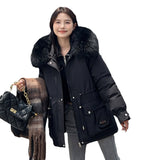 The 2024 New Winter Down Cotton And Thick Cotton-Padded Coat-Outfit
