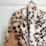 Long Belted Leopard Faux Fur Coat-Outfit