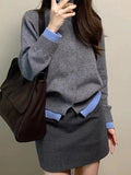 Fongt Version Of Gray Soft Knitted Knitted Women's Spring And Autumn High-End Temperament Thin Casual Fast-Button Open-Shirt Jacket