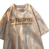 Fongt Top Embroidered Letters Lovers Girlfriends Short-Sleeved T-Shirt Female 2023 Summer Loose Student Top Women's