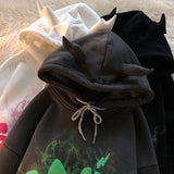 Women Sweatshirts 2022 Autumn New Harajuku Letter Print Oversized Hoodie Pullover Vintage Gothic Aesthetic Hooded