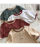 Fongt Slim Short-Sleeved T-Shirt Women 2024 Summer New Bottom Shirt Students Casual Korean Version Jacket Women's