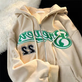 Women Sweatshirts 2022 Autumn New Harajuku Letter Print Oversized Hoodie Pullover Vintage Gothic Aesthetic Hooded