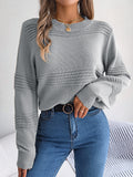 Red Wind Shooting 2025 Autumn And Winter Casual Pure Color Long-Sleeved Knitted Jacket Sweater Women's