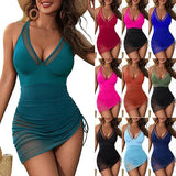 2025 New Swimsuit Dress Swimsuit Mesh Sexy Tice With Hip Sexy