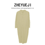 Fongt Women's Clothing 2025 Three House Style New Women's Long-Sleeved Wind Coat Business And Leisure Autumn Hand Folding Top