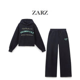 Fongt Homemade New Women's Printed Hooded Tweed Velvet Jogging Trousers 4174834