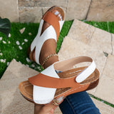Fongt Sandals Women 25 Years Of Summer New Pine Cake Thick Soles With Skirts Casually Exposed Beach Sandals