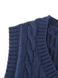 Twist Sweater Vest-Outfit