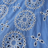 Fongt New Women's Fashion Heavy Industry Cotton Embroidery Cascade Decoration Stampling Dress