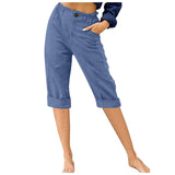 And Linen Fashion Loose High Waist