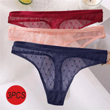Sexy Panties Women G-String Thong Lace Underwear Pantys Low-Waist Female Underpants Mesh Perspective Briefs