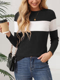 Fongt Wish Autumn And Winter Explosion Women's Clothing Women's Knitted Long-Sleeved Color Repair Body