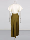 Fongt Temperament Lace Waist Dress 2025 Autumn New V-Necked Ass High-End Thin Dress Women's