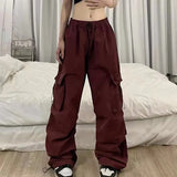 Fongt Overalls Casual Pants Female Summer Versatile Straight Down Leg Pants Loose Wide Leg Pants