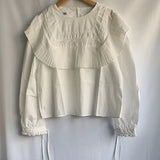 Lager Lapel Shirts Blouses Lace Up Long Sleeve Blusas Mujer Loose Camisas Korean Chic Ropa Spring Womens Clothing-Outfit