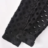 Sexy Hollow Out See Through Long Sleeve Jumpsuits Women Hole Grunge Skinny One Piece Rompers 2021 Fall Harajuku