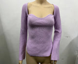 Fongt New Autumn And Winter Elastic Open Shoulder Base Knit-Outfit