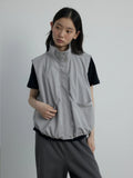 [Daihe] Autumn New Leisure Stand Collar Easy And Simple Temperament Joker Anti-Wrinkle Vest Coat Female H7429-Outfit