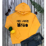 Women Long Sleeve Tumblr Introvert Hooded Sweatshirt Cute Free Hugs Cactus Hoody Sarcastic Jumper Hugger Pullovers