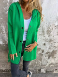 Fongt 2025 New Hot Fashion Long-Sleeved Solid Coat Women's