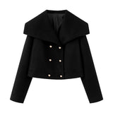 Fongt Fall Women's Street Fashion Casual Haired Jacket Jacket Coat Women F825037