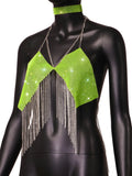 Fongt Type Sequins Slim Short Money Inside The Sling Type Anti-Light Black Small Vest