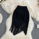 Fongt Fashion 2025 Spring Bohemia Art Retro Women's Ass Skirts