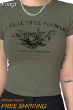Women Goth Clothes y2k Crop Tops Summer 2023 T shirts Grunge 2000s Trashy Aesthetic Short Sleeve Tees Young Girls