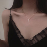 Square Shell Necklace-Outfit