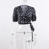Dark Emo Mall Gothic Aesthetic Women Shirts Summer Grunge Punk Black Blouses T-shirt Alternative Bandage Sexy Crop Top