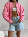 Fashion Embroidered Love Short Jacket Autumn And Winter
