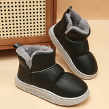 Size 45 Waterproof Snow Boots Women Long Plush Thick Warm Winter Boots for Women 2023 Soft Bottom Ankle Boots Couple Shoes-Outfit