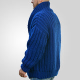 Fongt National Wind Winter Coat Thick Double Buckle Coarse Needle Sweater Loose High-End Wool Coat