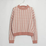 Knitted Sweater Women Pullover Chic Long Sleeve Casual Female Sweaters 2021 Autumn Winter New Vintage
