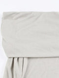 Solid Off Shoulder Slim Long Sleeve Knit-Outfit