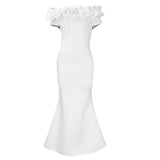 Fongt Women's Dress 2025 Summer Collar Sexy Fishtail Dress African Dress