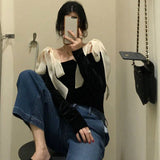 Women Golden Velvet Black Off Shoulder Long Sleeve Slim Autumn Fashion Slash Neck Vintage Bow Solid Elegant Design