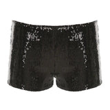 Fongt Cloth Forget Black Squins Low-Waisted Ass Elastic Hot Pants Hot Babes Repair Bundy Dance Personality Super Shorts