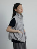 [Daihe] Autumn New Leisure Stand Collar Easy And Simple Temperament Joker Anti-Wrinkle Vest Coat Female H7429-Outfit