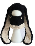 2023 Cute Women Girls Knitted Skullies Beanies Solid Winter Warm Loose Causal Cute Animals Ears Pattern Caps Hat Club-Outfit