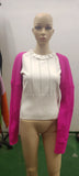 Fongt P Sexy Solid Color Ultra Short Long-Sleeved Sweater Coat-Outfit