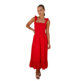 Fongt Fresh And Sweet Simple Solid Color Sling Dress-88204-Outfit