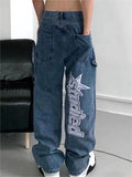 hop straight leg baggy jeans with