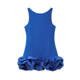 Fongt Summer Women's New Fashion Solid-Colored Sleeveless Skirts