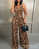 Ins Summer Print Sleeveless Jumpsuit LD83171 Collection-Outfit