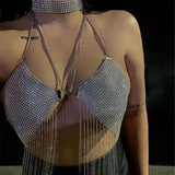 Fongt Type Sequins Slim Short Money Inside The Sling Type Anti-Light Black Small Vest